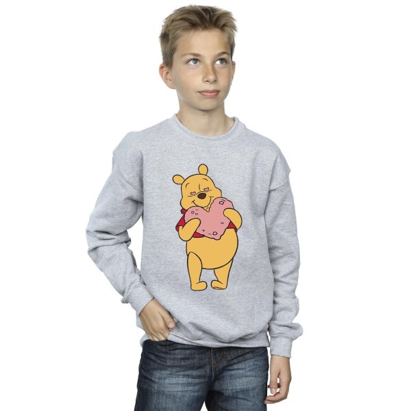 Disney Boys Winnie The Pooh Heart Eyes Sweatshirt 9-11 År Sports Grey Sports Grey 9-11 Years