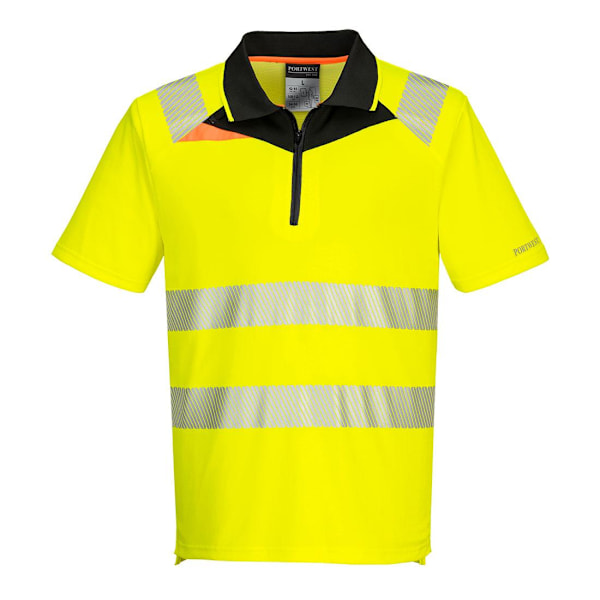 Portwest Herr DX4 High-Vis Poloshirt 4XL Gul/Svart Yellow/Black 4XL