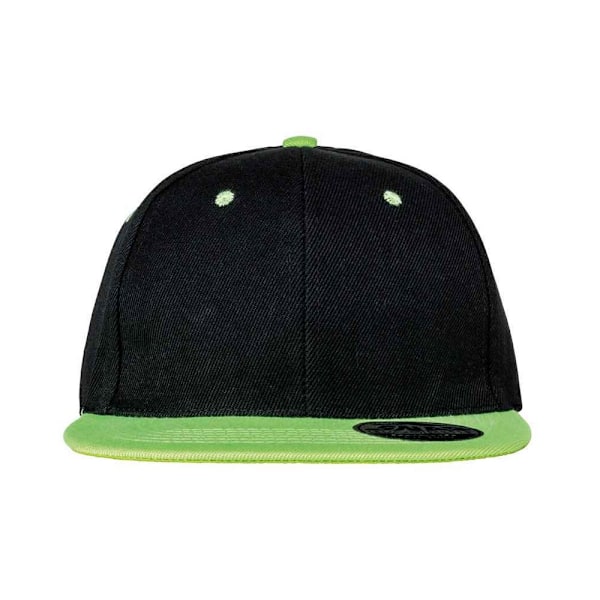 Result Headwear Unisex Vuxen Bronx Kontrast Snapback Cap One Si Black/Lime One Size