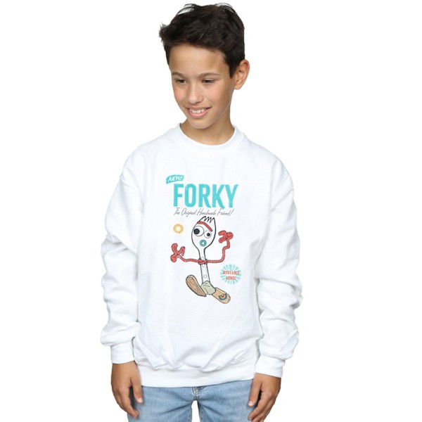 Disney Pojkar Toy Story 4 Forky Handgjord Vän Tröja 7-8 År White 7-8 Years