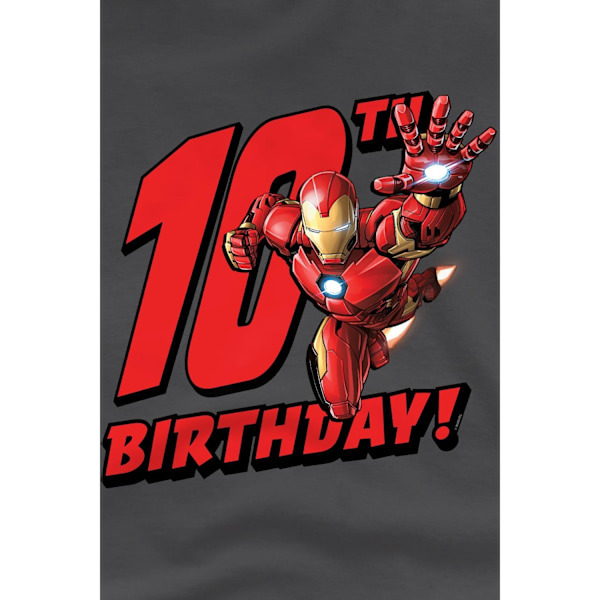 Iron Man Barn/Barn 10-årsdag T-shirt 9-10 År Kolgrå Charcoal 9-10 Years