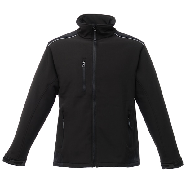 Regatta Sandstorm slitstark arbetskläder Softshell-jacka (vattenavvisande) för män (w Black/Black L