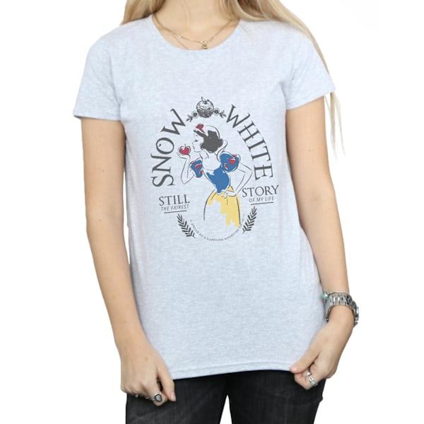 Disney Princess Dam/Damer Snövit Fairytale Bomull T-shirt Sports Grey L