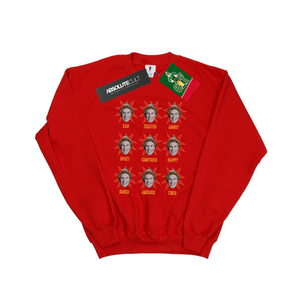 Elf Mens Buddy Moods Sweatshirt S Röd Red S