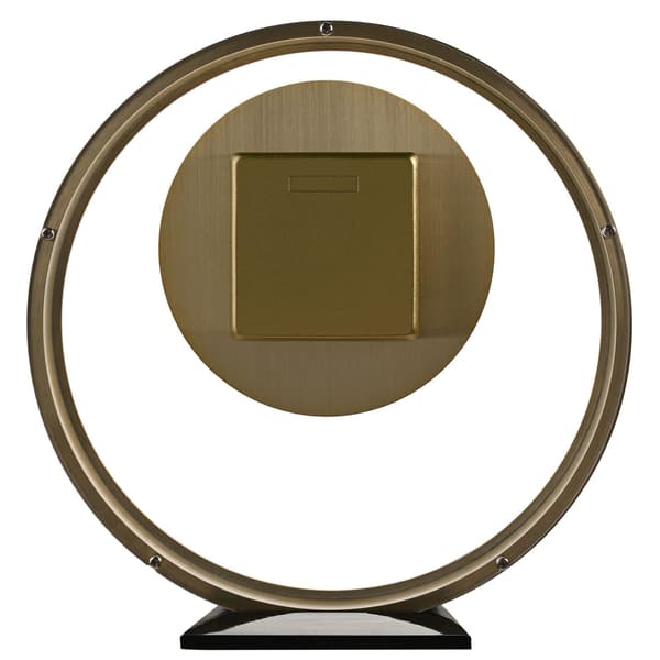 Wm.Widdop Rund Guld Mantel Klocka One Size Guld Gold One Size