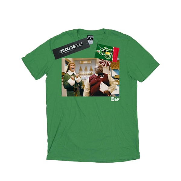 Elf Girls Christmas Store Cheer Bomull T-shirt 12-13 år Iris Irish Green 12-13 Years