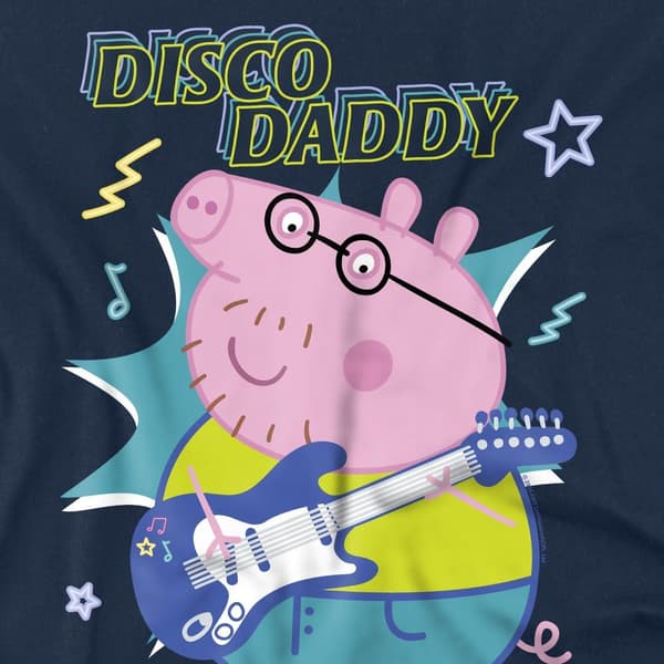 Greta Gris Herr Disco Daddy T-Shirt M Marinblå Navy M