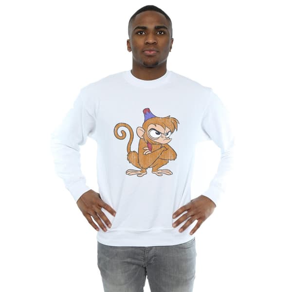 Disney Herr Aladdin Classic Angry Abu Sweatshirt 4XL Vit White 4XL