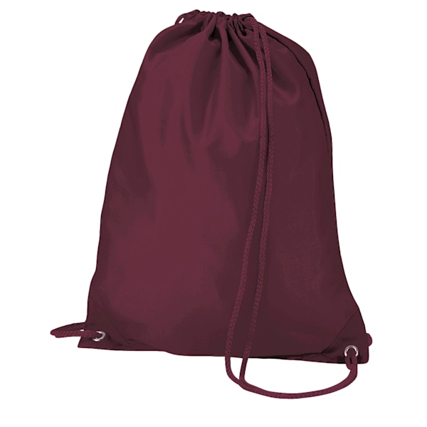 Quadra dragsnöre väska One Size Burgundy Burgundy One Size