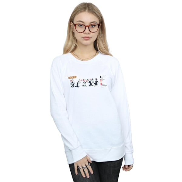 Looney Tunes Dam/Damer Sylvester Färgkod Sweatshirt S Vit White S