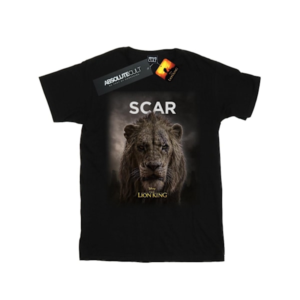 Disney Girls The Lion King Movie Scar Poster Bomull T-shirt 5-6 Black 5-6 Years