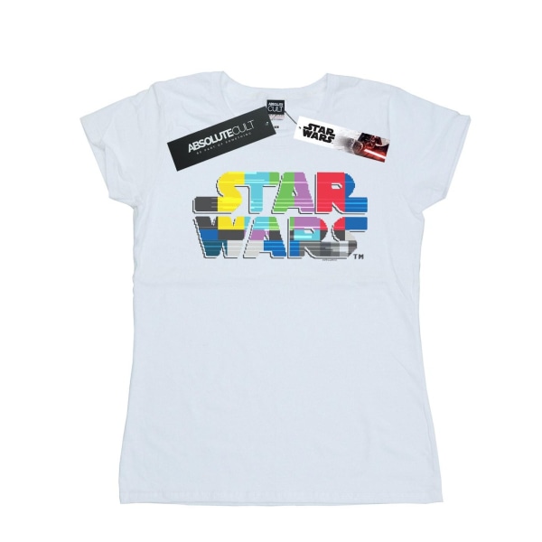 Star Wars Testkort Dam/Dam Logotyp bomull T-shirt M Vit White M