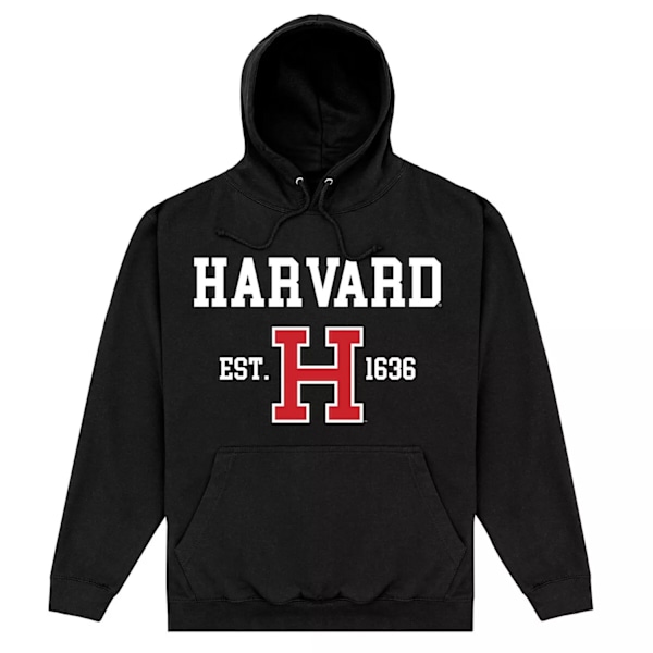 Harvard University Unisex Vuxen Est 1636 Hoodie M Svart Black M