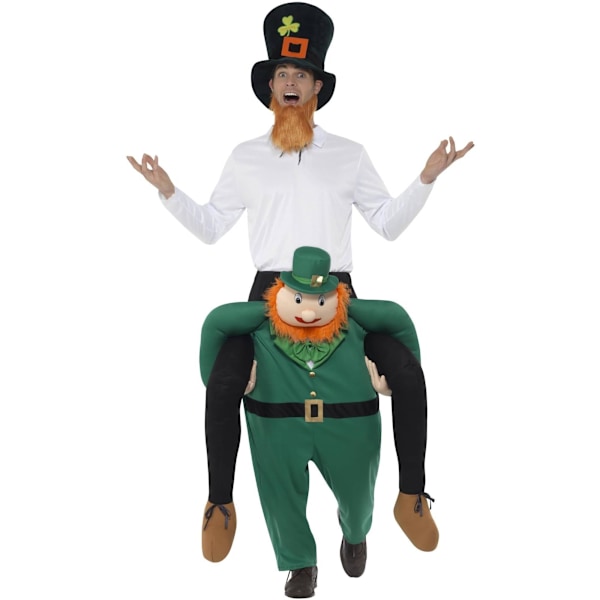 Smiffys Unisex Vuxen Leprechaun St Patricks Day Ryggsäckskostym Green One Size