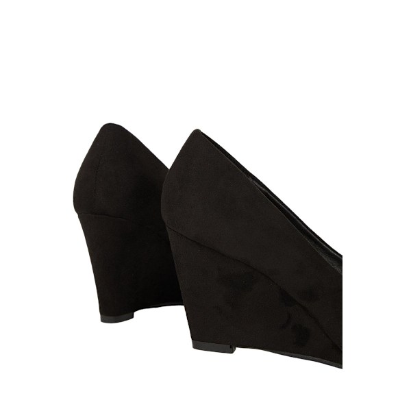 Dorothy Perkins Dam/Dam Duke Wedge Court Shoes 6 UK Natur Natural Black 6 UK