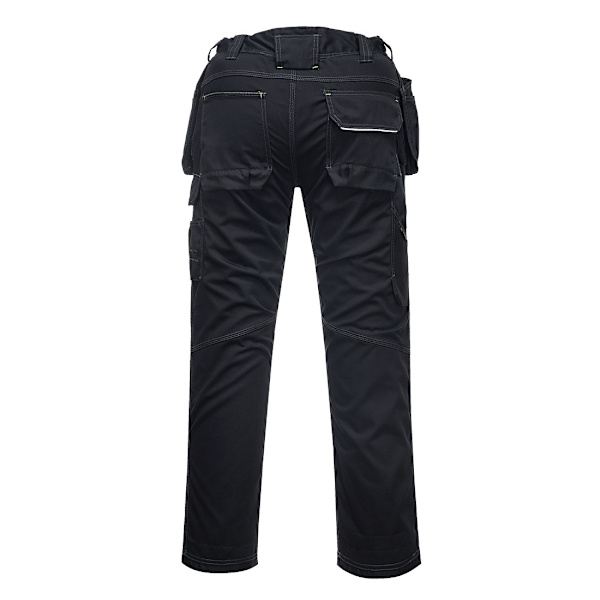 Portwest PW3 Hölster Arbetsbyxor Herr 41R Svart Black 41R