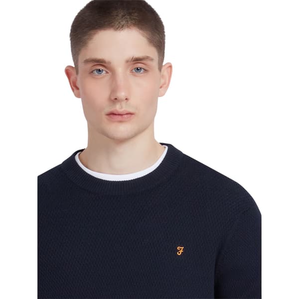 Farah Herr Rainhill Enfärgad Normal Tröja S True Navy True Navy S