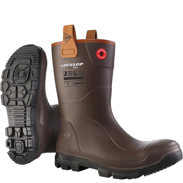 Dunlop unisex vuxen Purofort Rigpro Safety Wellington Boots 6.5 Brown 6.5 UK