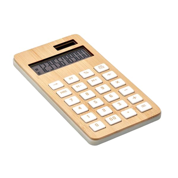 MidOcean Calcubim Bambu 12-siffrig Räknare (Batterier Ingår) Wood One Size