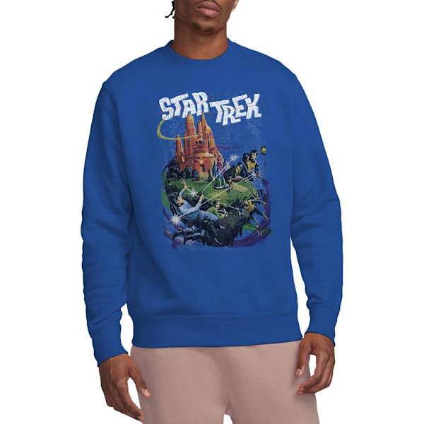 Star Trek Unisex Vuxen Battle Vulcan Sweatshirt L Kungsblå Royal Blue L