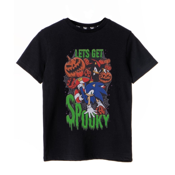 Sonic The Hedgehog Boys Let's Get Spooky T-shirt 5-6 Years Black Black 5-6 Years