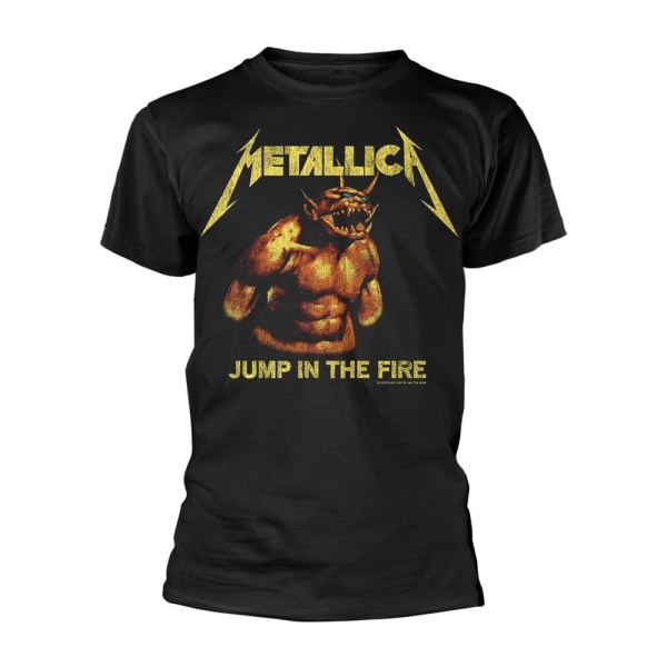 Metallica Unisex Vuxen Jump In The Fire Vintage T-shirt S Svart Black S