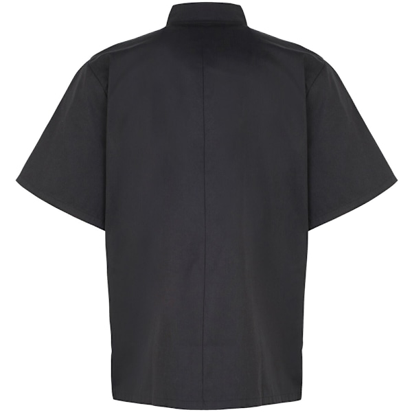 Premier Unisex Studded Front Short Sleeve Chefs Jacket XL Black Black XL