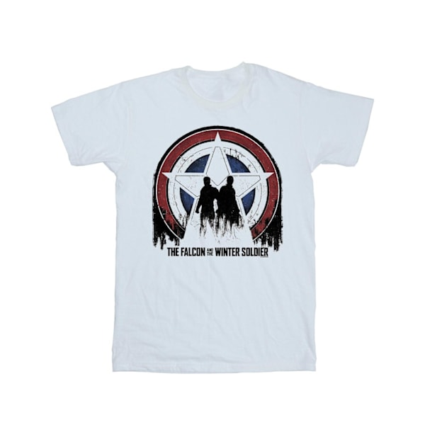 Marvel Herr The Falcon And The Winter Soldier Star Silhouettes White XXL