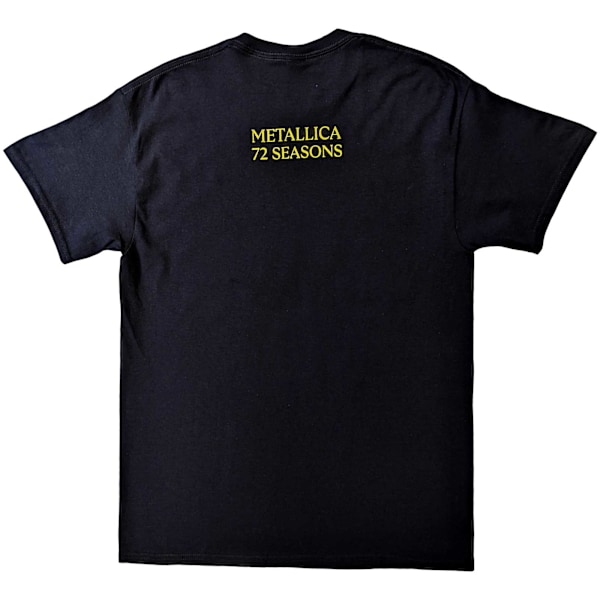 Metallica Unisex Adult 72 Seasons Burnt Robot Bomull T-shirt L Black L