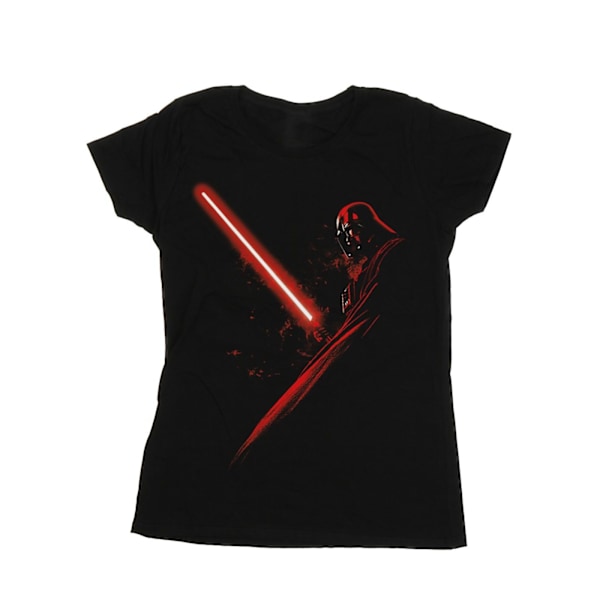 Star Wars Dam Darth Vader Ljussabel Bomull T-shirt M Black M