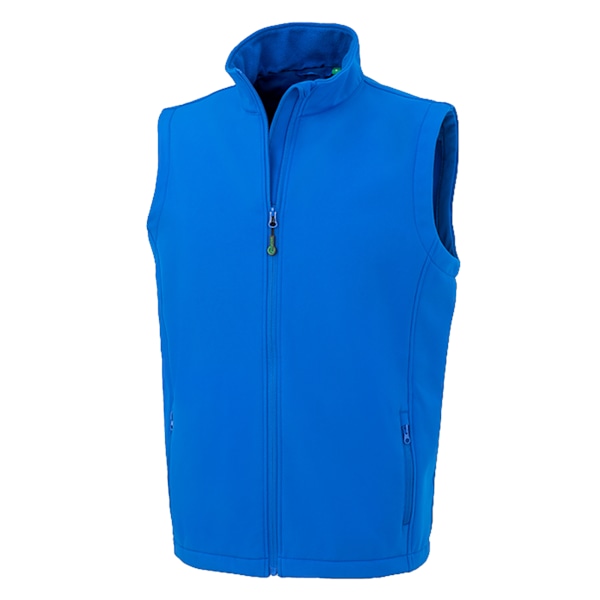 Result Äkta Återvunnen Herr Softshell Tryckbar Väst M Royal Blue M