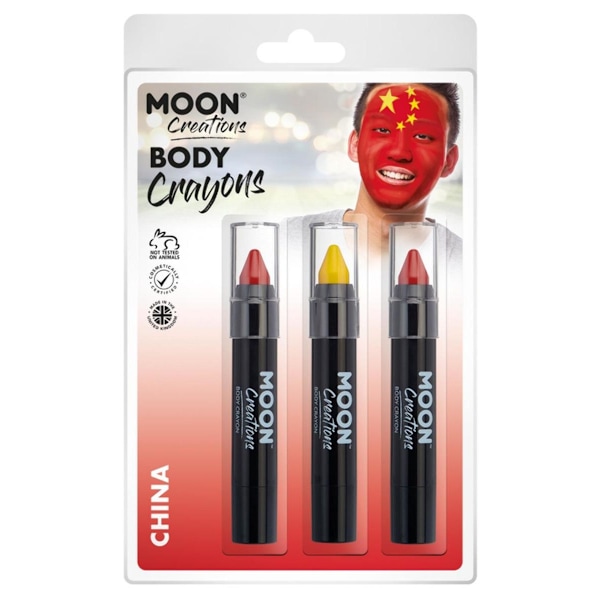 Moon Creations Logotyp Kroppskritor One Size Röd/Gul Red/Yellow One Size