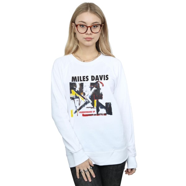 Miles Davis Dam/Kvinnor Gummiband EP Sweatshirt L Vit White L