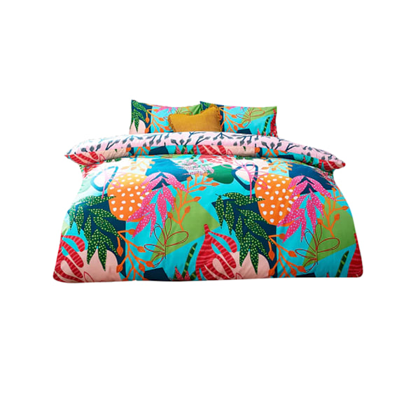 Furn Coralina Palm Leaf Påslakanset Enkelsäng Flerfärgad Multicoloured Single