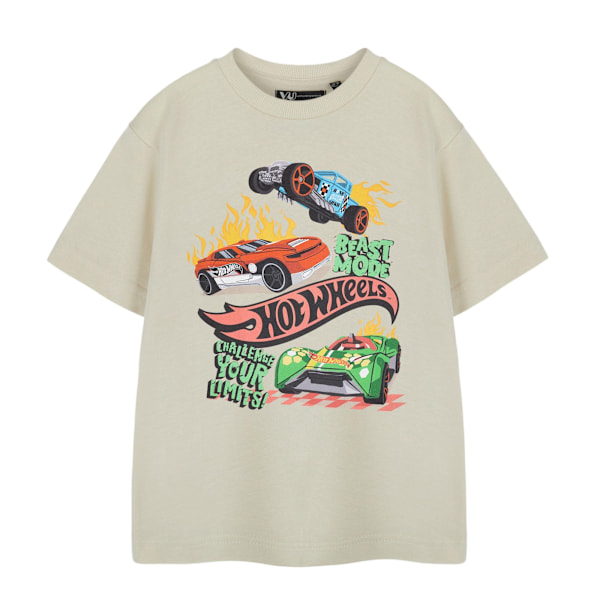 Hot Wheels Pojkarnas Beast Mode T-shirt 9-10 år Havregryn Oatmeal 9-10 Years