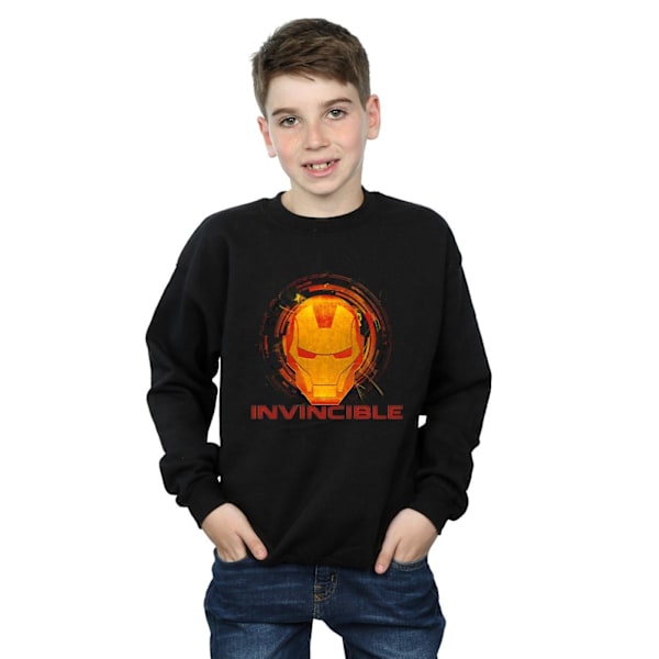 Marvel Boys Avengers Iron Man Invincible Sweatshirt 12-13 år Black 12-13 Years