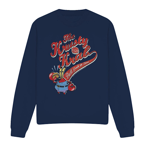 SvampBob Fyrkant Unisex Vuxen The Krusty Krab Sweatshirt M Navy M