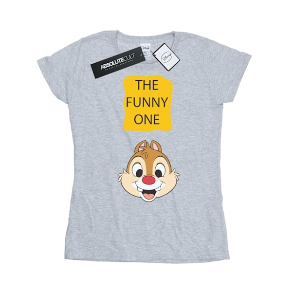 Disney Dam/Kvinnor Chip N Dale The Funny One Bomull T-shirt S Sports Grey S