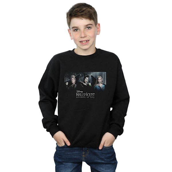 Disney Boys Maleficent Mistress Of Evil Karaktär Affisch Sweatshirt Black 3-4 Years