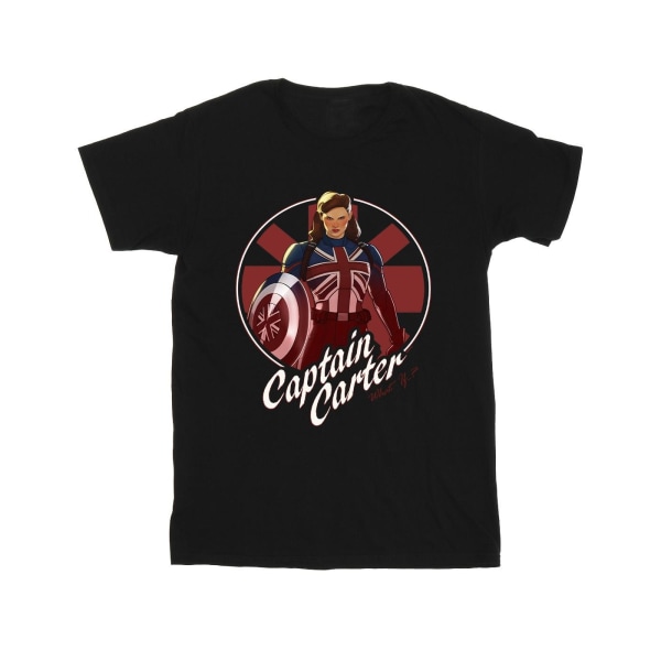 Marvel Boys What If Captain Carter T-Shirt 5-6 Years Black Black 5-6 Years