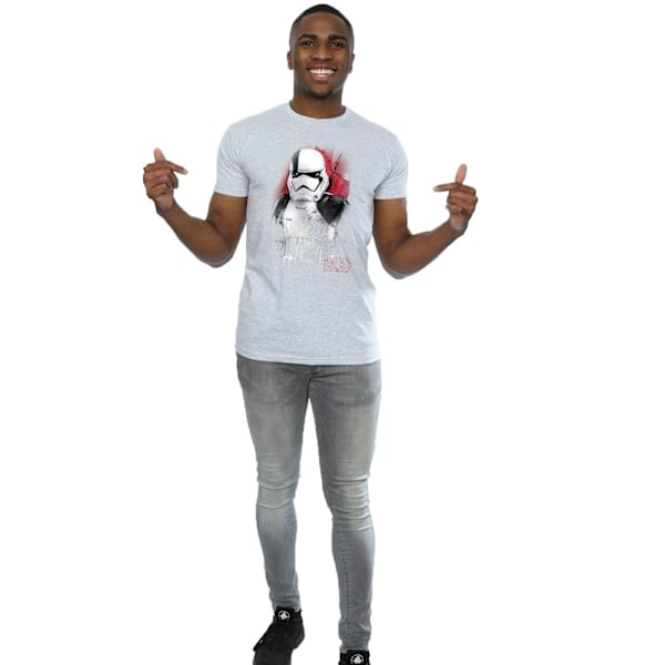 Star Wars: The Last Jedi Stormtrooper T-shirt i borstad bomull för män Sports Grey 3XL