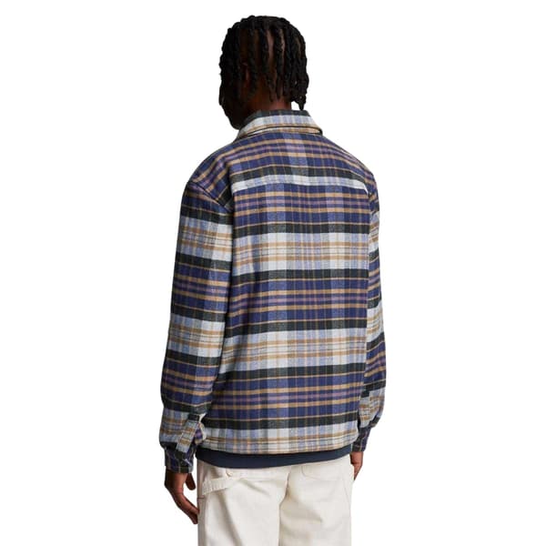 Lyle & Scott Herr Flannel Långärmad Överskjorta M Marinblå Navy M