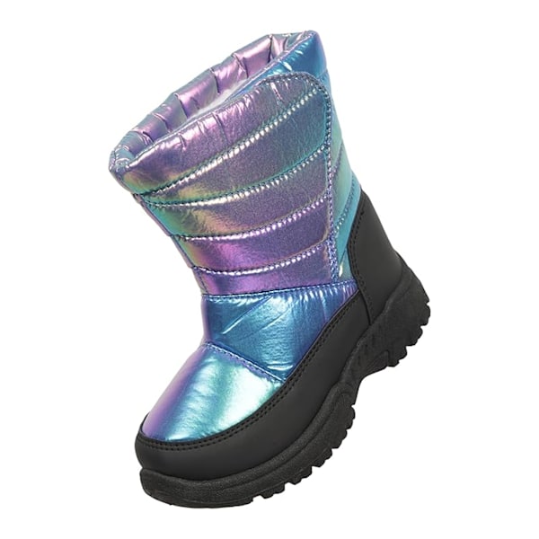 Mountain Warehouse Barn/Barn Caribou Adaptive Snow Boots 6 Iridescent 6 UK Child