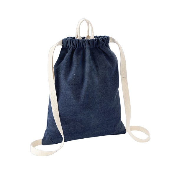 Bagbase Denim Dragsko Väska One Size Denim Blå Denim Blue One Size