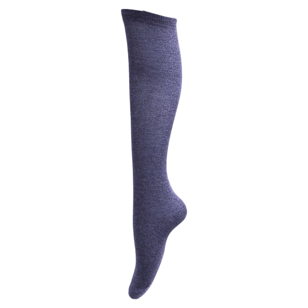 Barnflickor Enkla Knähöga Skolstrumpor (3-pack) UK Sko Navy UK Shoe 9-12 (Age: 5-7 years)