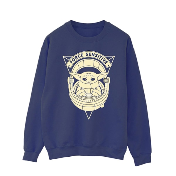 Star Wars The Mandalorian Grogu Force Sensitive Sweatshirt för män Navy Blue L