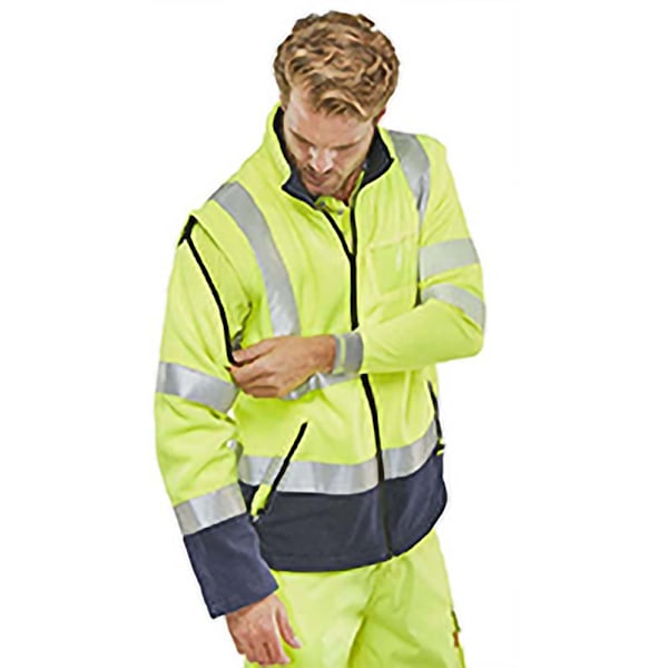 Portwest Unisex Hi-Vis Bomberjacka (S463) / Arbetskläder / Säkerhet Hi-Vis Yellow/ Navy M