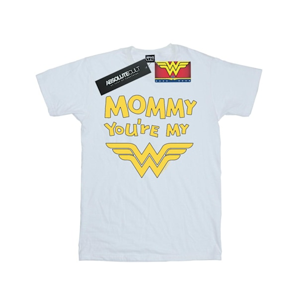 DC Comics Girls Wonder Woman Mummy You´re My Hero Bomull T-Shir White 7-8 Years