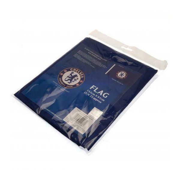 Chelsea FC Core Crest Flag One Size blå blue One Size
