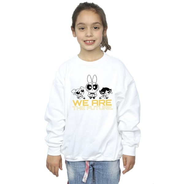 Powerpuff Girls Girls We Are The Future Sweatshirt 7-8 År White 7-8 Years